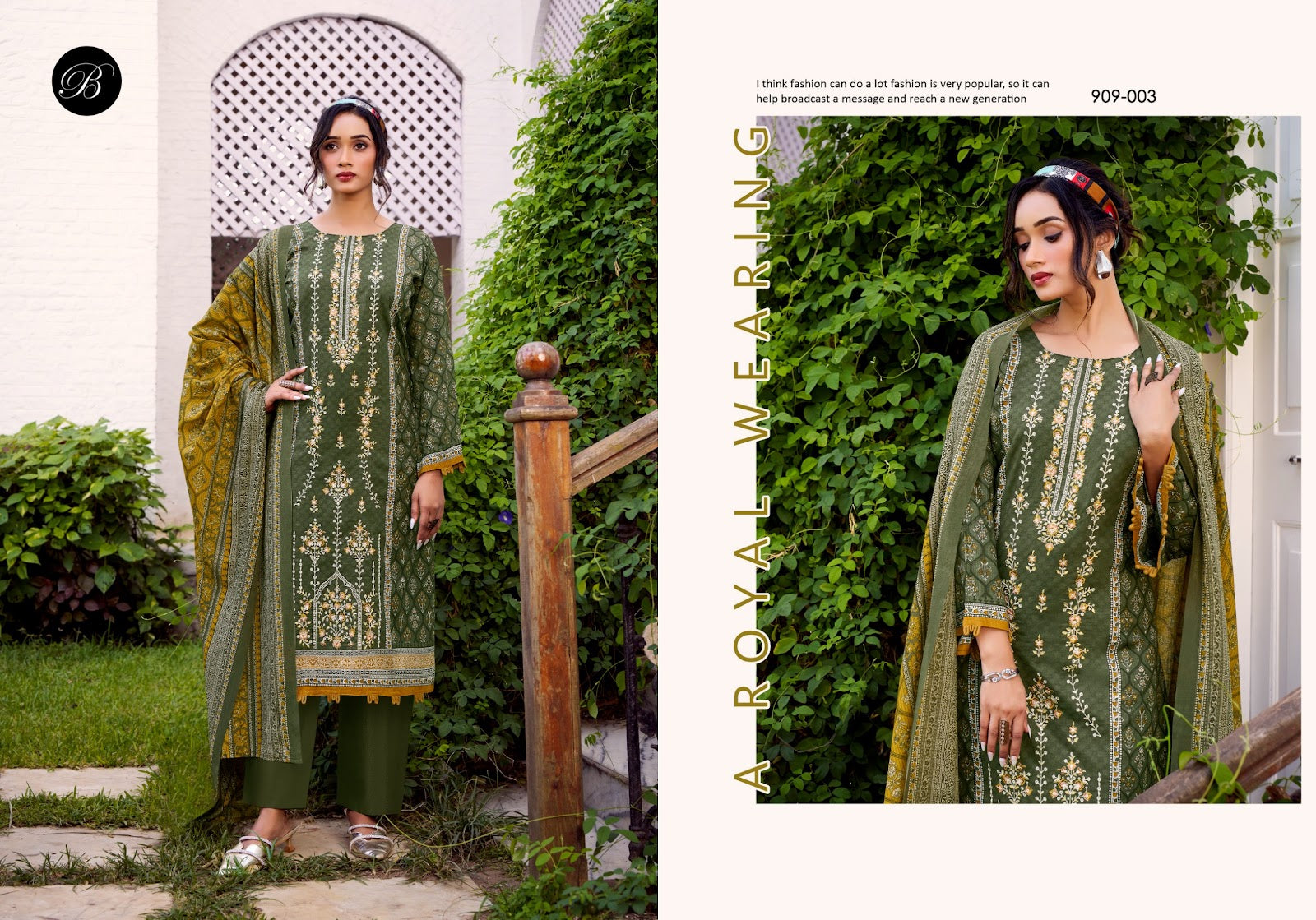 Bin Saeed Vol 9 Belliza Designer Studio Cotton Karachi Salwar Suits Wholesaler