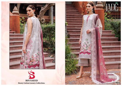 Bin Saeed Vol 9 Heavy Cotton Luxury Collection Jade Lawn Karachi Salwar Suits Wholesale