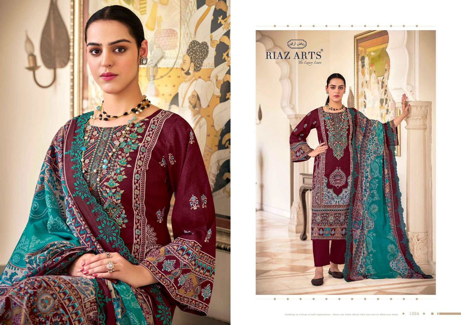 Bin Saeed Vol 9 Riaz Art Cotton Karachi Salwar Suits Wholesaler Ahmedabad