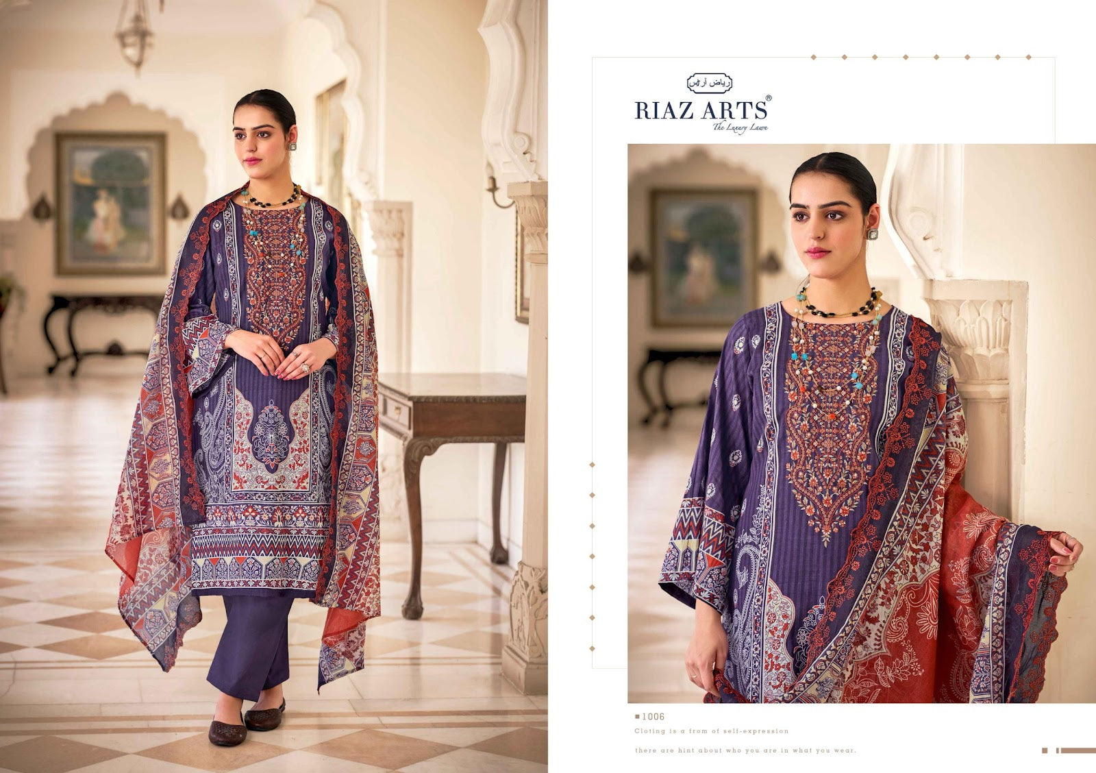 Bin Saeed Vol 9 Riaz Art Cotton Karachi Salwar Suits Wholesaler Ahmedabad
