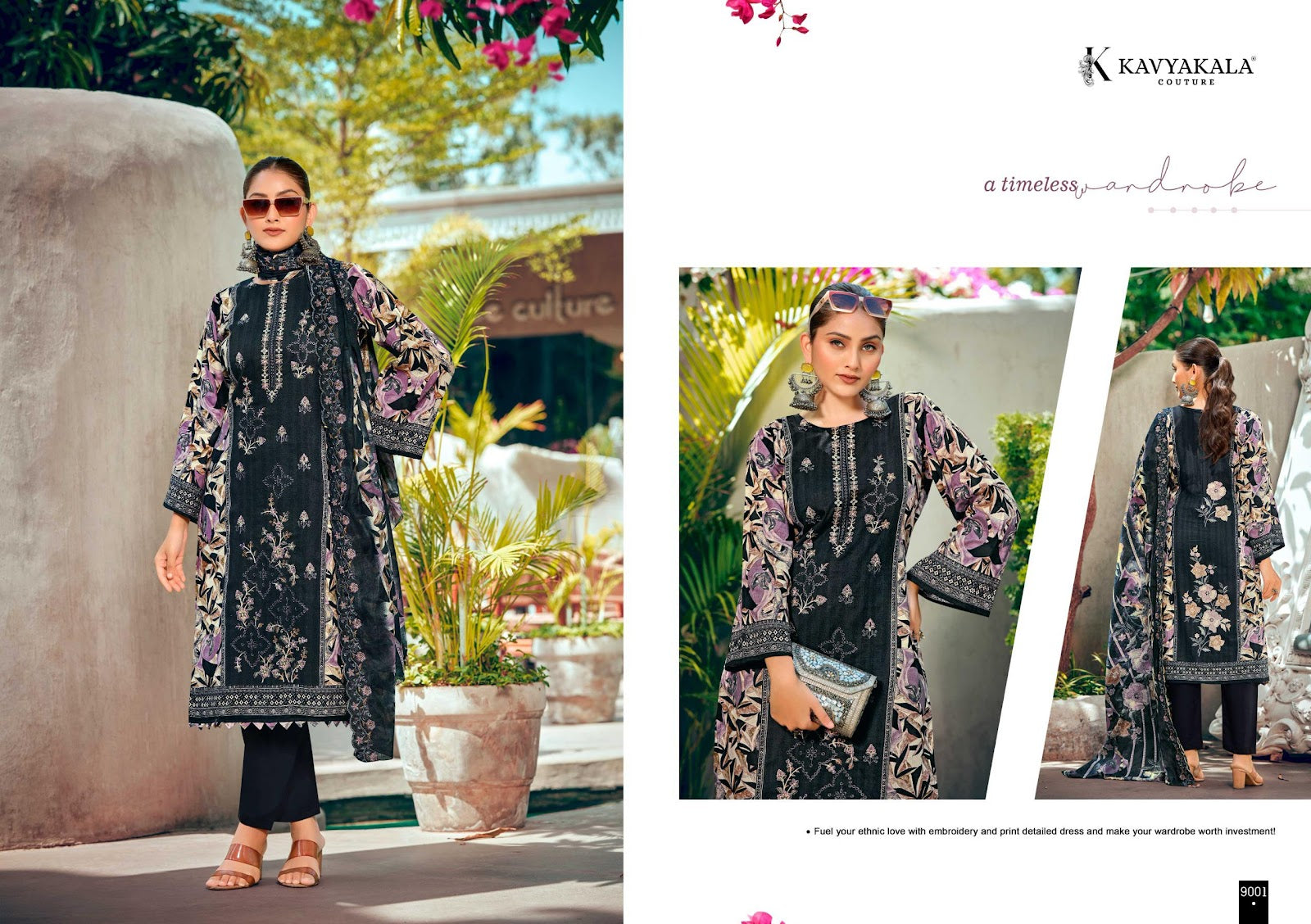Bin Saeed ?Vol 9 Kavyakala Cambric Karachi Salwar Suits Supplier Ahmedabad