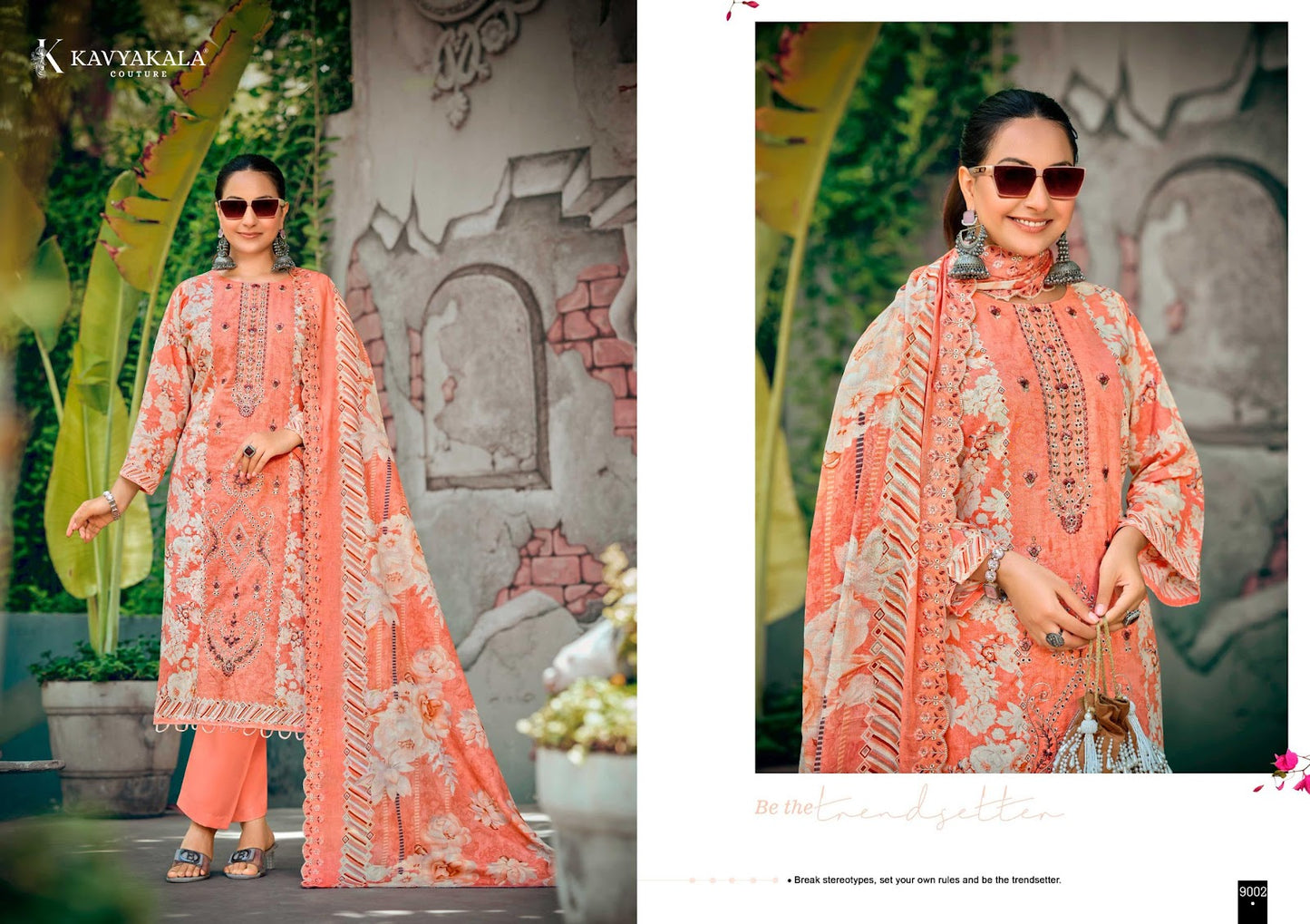 Bin Saeed ?Vol 9 Kavyakala Cambric Karachi Salwar Suits Supplier Ahmedabad