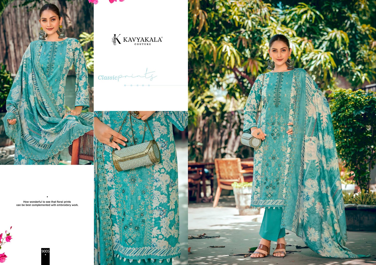 Bin Saeed ?Vol 9 Kavyakala Cambric Karachi Salwar Suits Supplier Ahmedabad