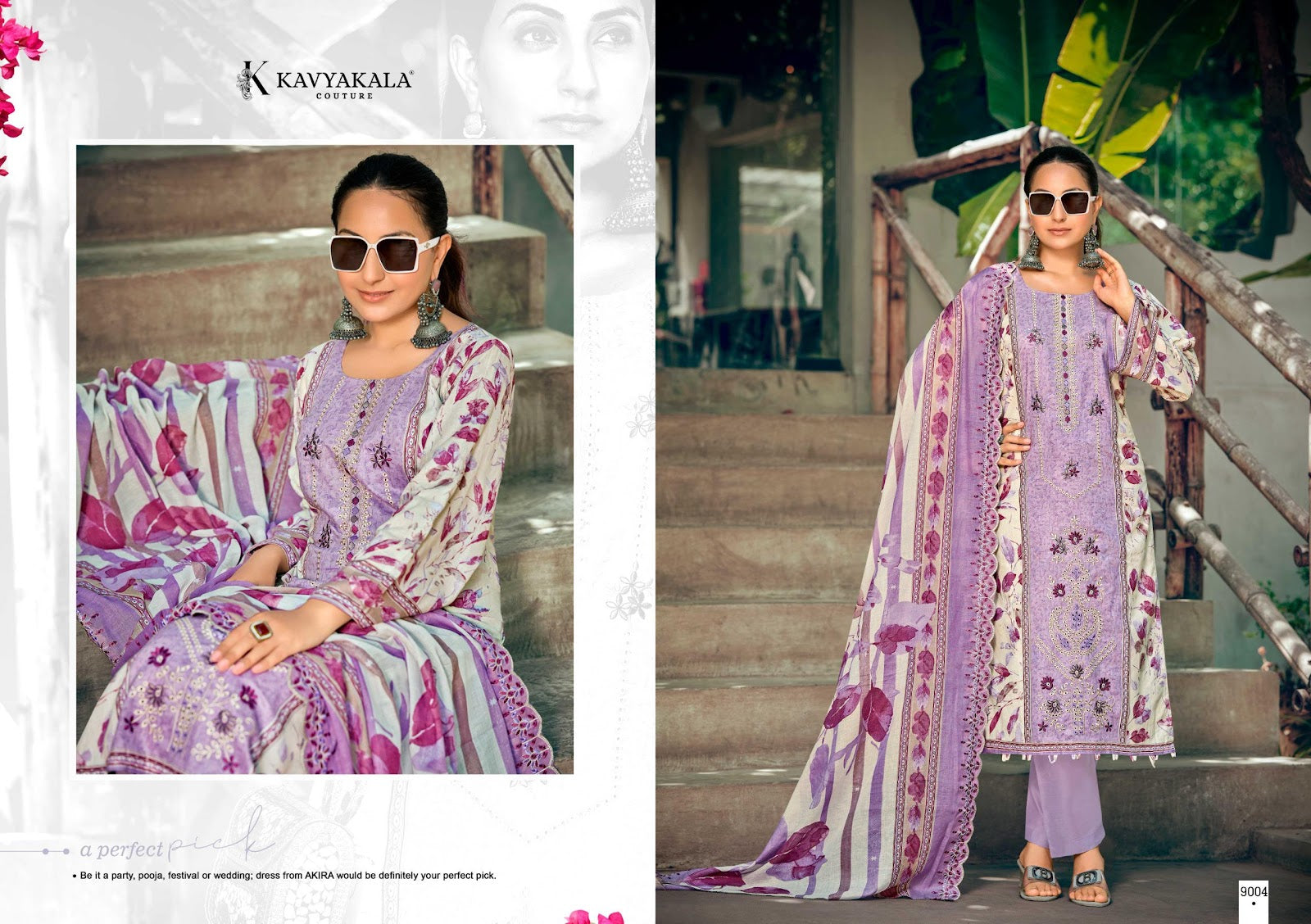 Bin Saeed ?Vol 9 Kavyakala Cambric Karachi Salwar Suits Supplier Ahmedabad