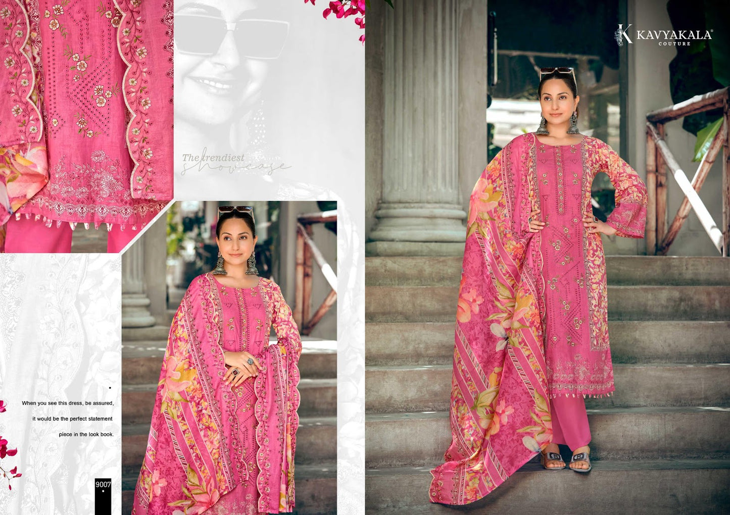 Bin Saeed ?Vol 9 Kavyakala Cambric Karachi Salwar Suits Supplier Ahmedabad