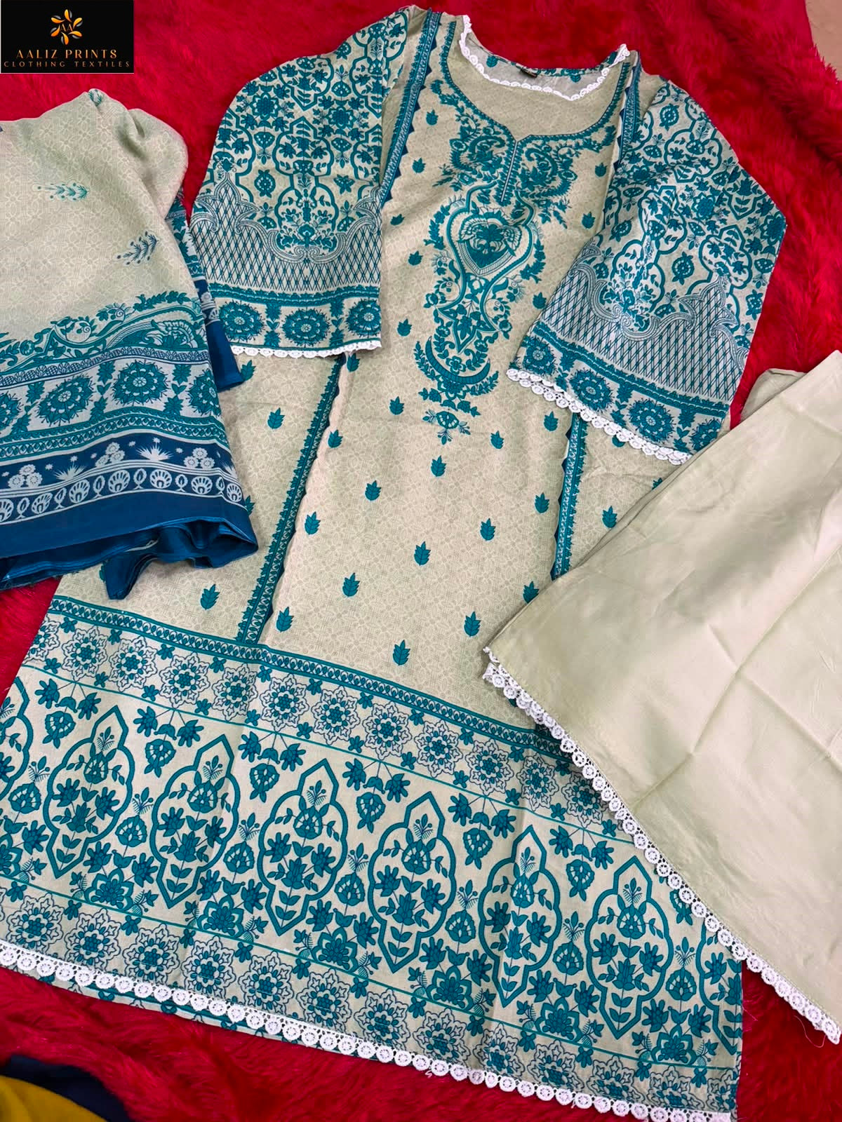 Bin Saheed Vol 16 Aaliz Prints Mix Cotton Karachi Readymade Suits Supplier Ahmedabad
