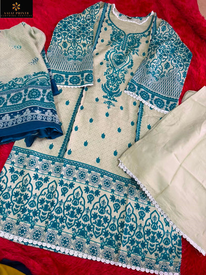 Bin Saheed Vol 16 Aaliz Prints Mix Cotton Karachi Readymade Suits Supplier Ahmedabad