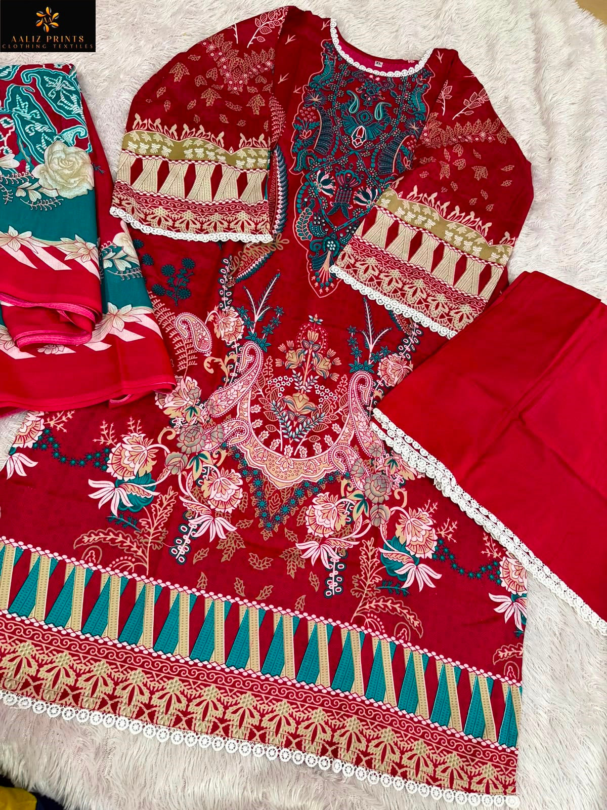 Bin Saheed Vol 17 Aaliz Prints Mix Cotton Karachi Readymade Suits Manufacturer Ahmedabad