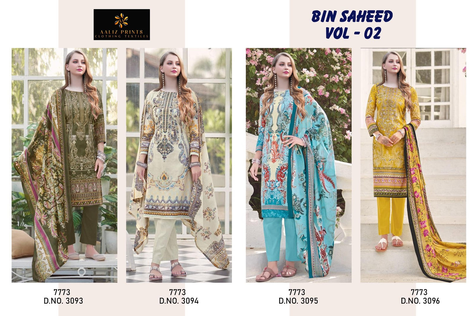 Bin Saheed Vol 2 Aaliz Prints Cotton Karachi Salwar Suits Wholesale Price