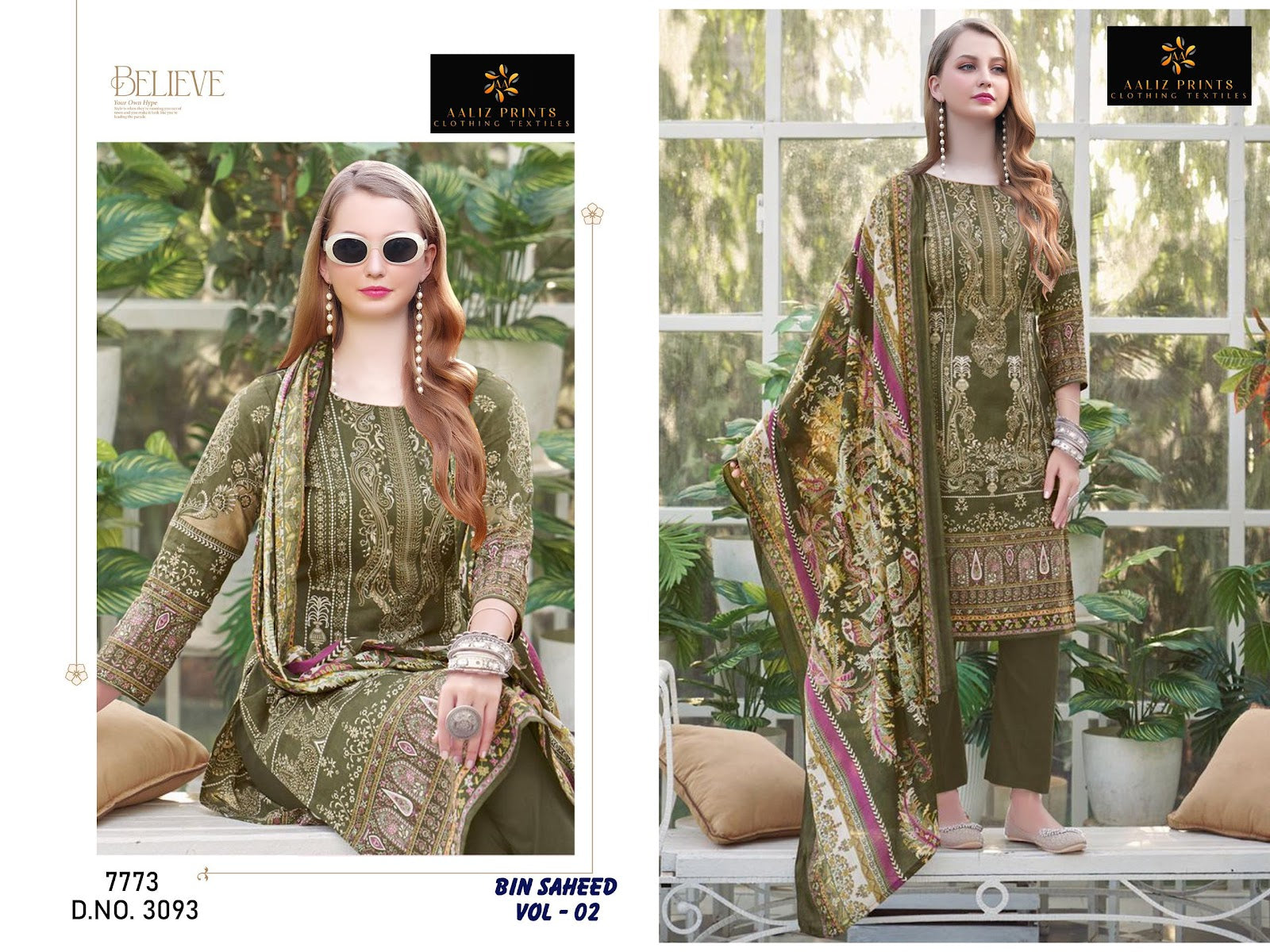 Bin Saheed Vol 2 Aaliz Prints Cotton Karachi Salwar Suits Wholesale Price