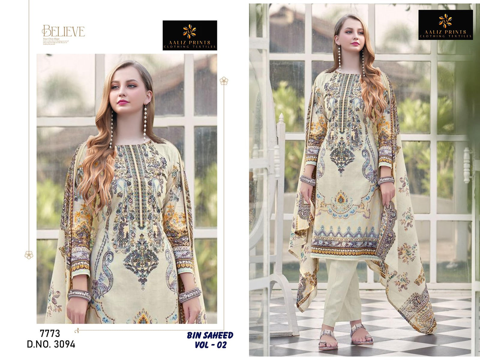 Bin Saheed Vol 2 Aaliz Prints Cotton Karachi Salwar Suits Wholesale Price