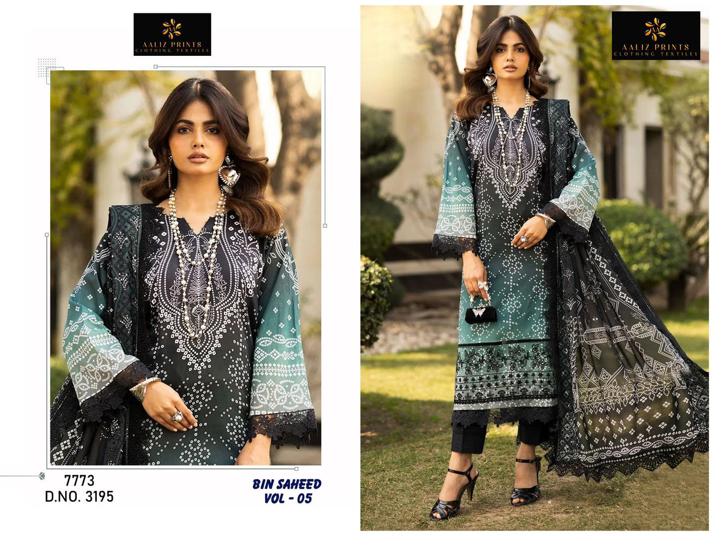 Bin Saheed Vol 5 Nx Aaliz Prints Soft Cotton Karachi Readymade Suits Supplier Gujarat