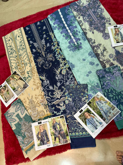 Bin Saheed Vol 6 Aaliz Prints Mix Cotton Karachi Salwar Suits Wholesale Rate