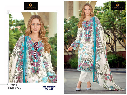 Bin Saheed Vol 7 Aaliz Prints Mix Cotton Karachi Salwar Suits Wholesaler