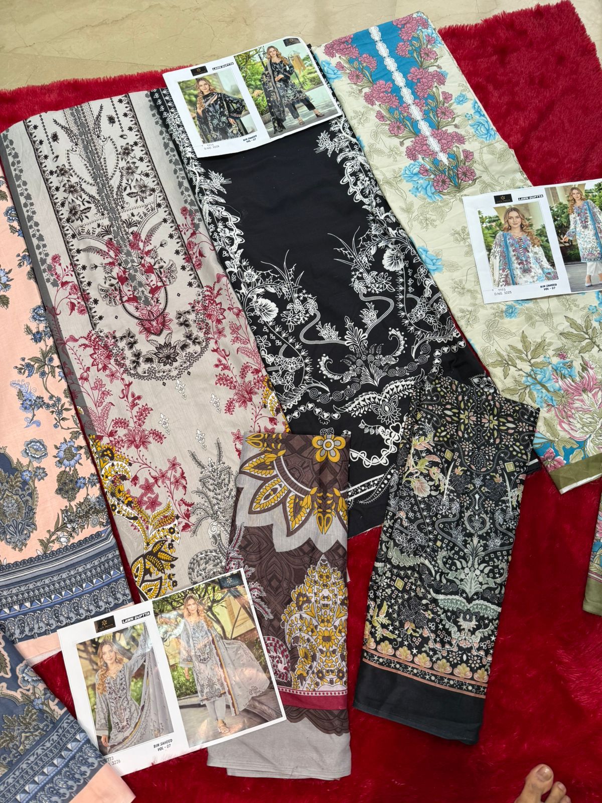 Bin Saheed Vol 7 Aaliz Prints Mix Cotton Karachi Salwar Suits Wholesaler