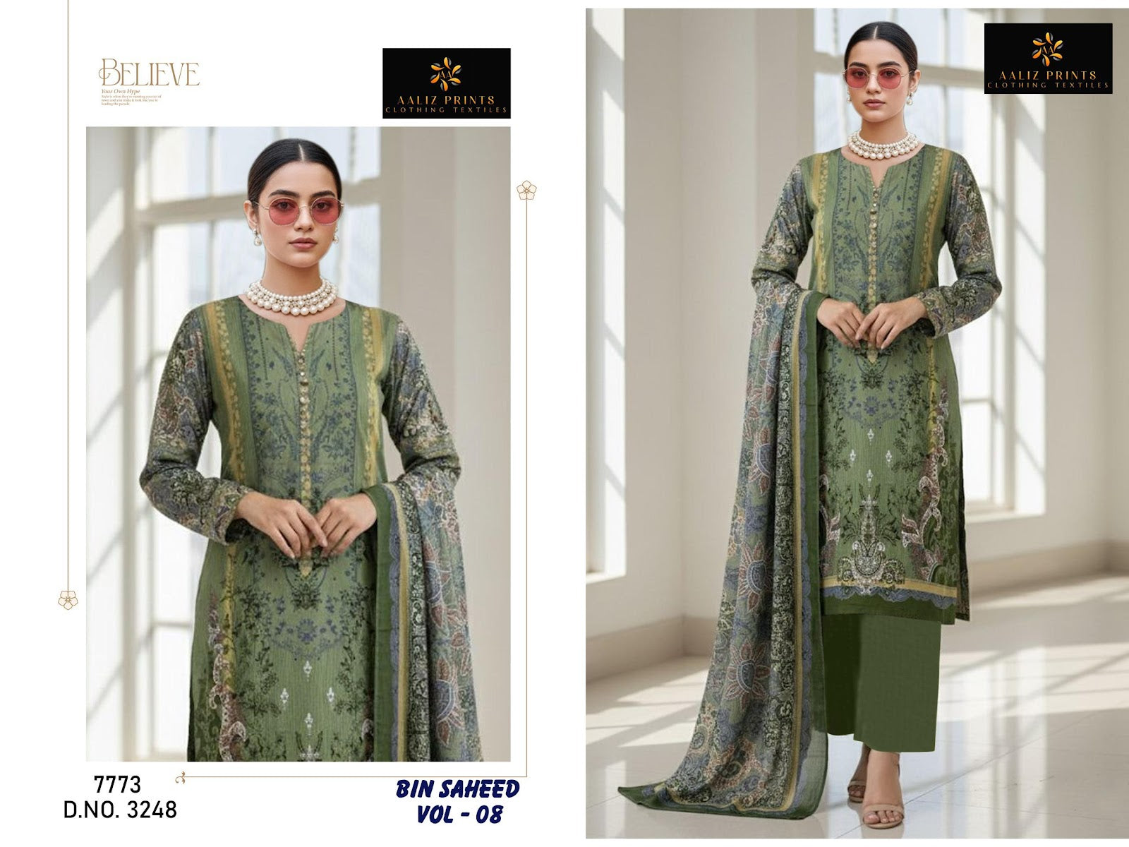 Bin Saheed Vol 8 Aaliz Prints Cotton Karachi Salwar Suits Supplier Gujarat