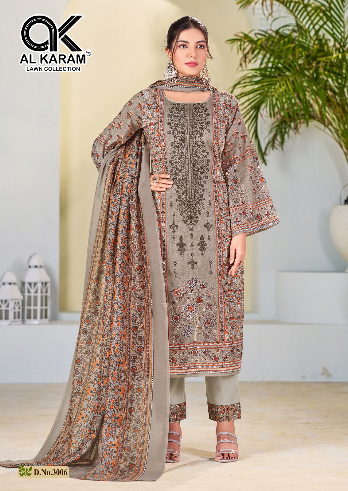 Bin Ubaid Embroidered Collection Vol 3 Al Karam Lawn Karachi Salwar Suits Wholesaler India