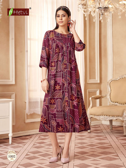 Bina Hetvi Anarkali Kurtis Wholesale Rate