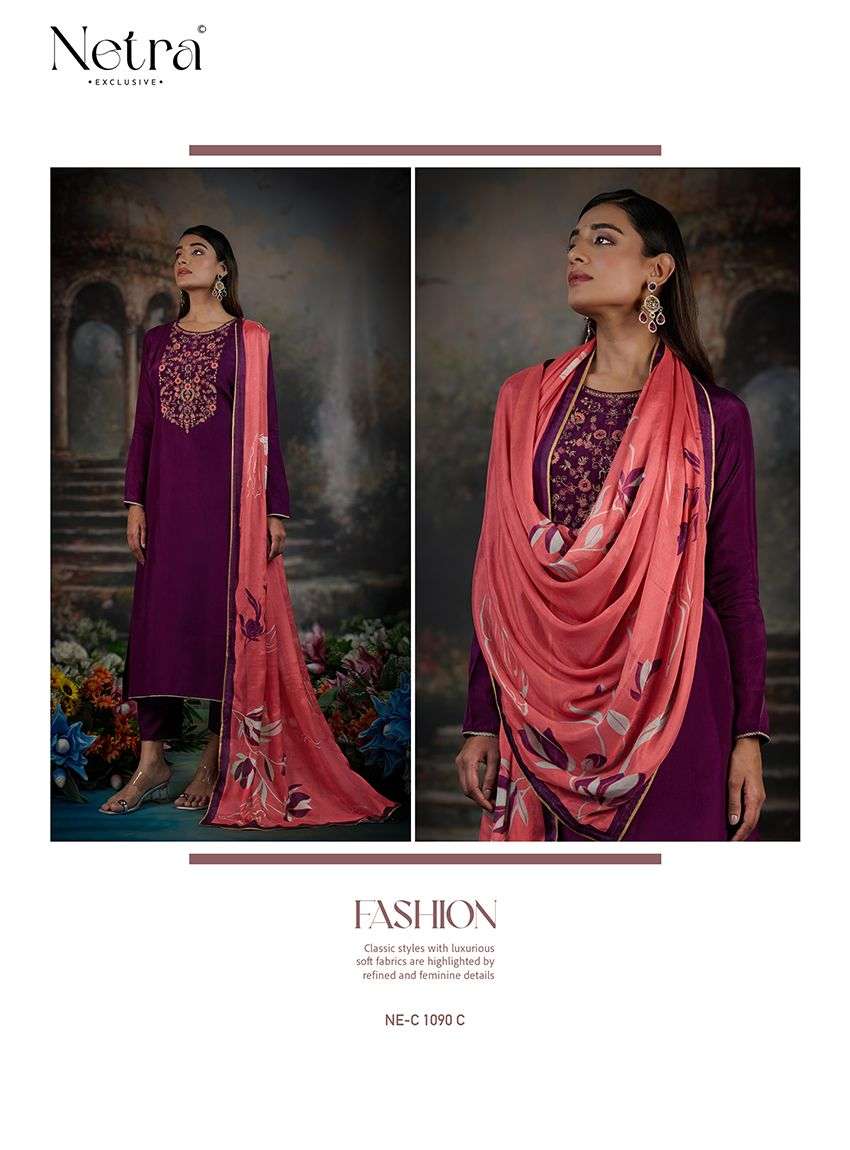 Bina Netra Premium Bemberg Pant Style Suits Manufacturer
