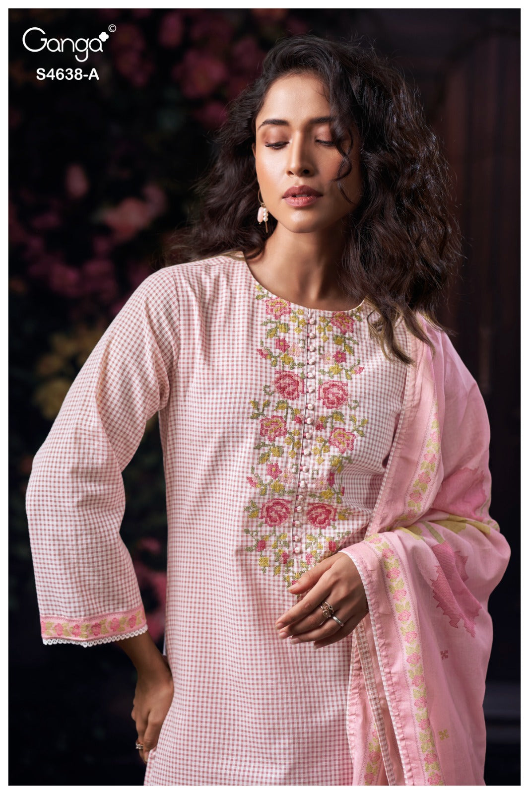 Binaara 4638 Ganga Cotton Plazzo Style Suits Supplier Gujarat