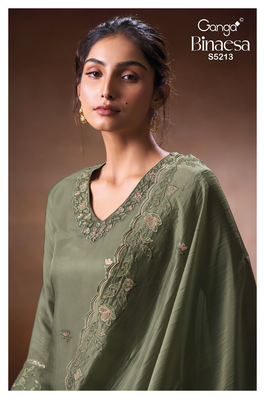 Binaesa S5213 Ganga Bemberg Silk Pant Style Suits Wholesale Price