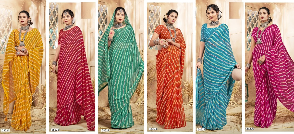 Binal Vallabhi Prints Georgette Sarees Exporter Gujarat