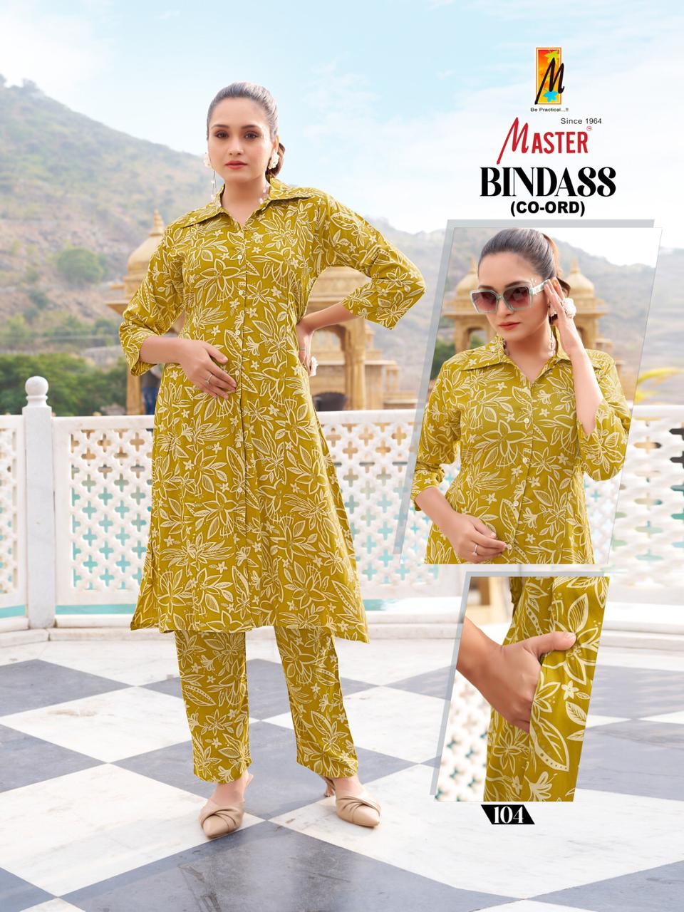 Bindass Master Rayon Co Ord Set Wholesale Price