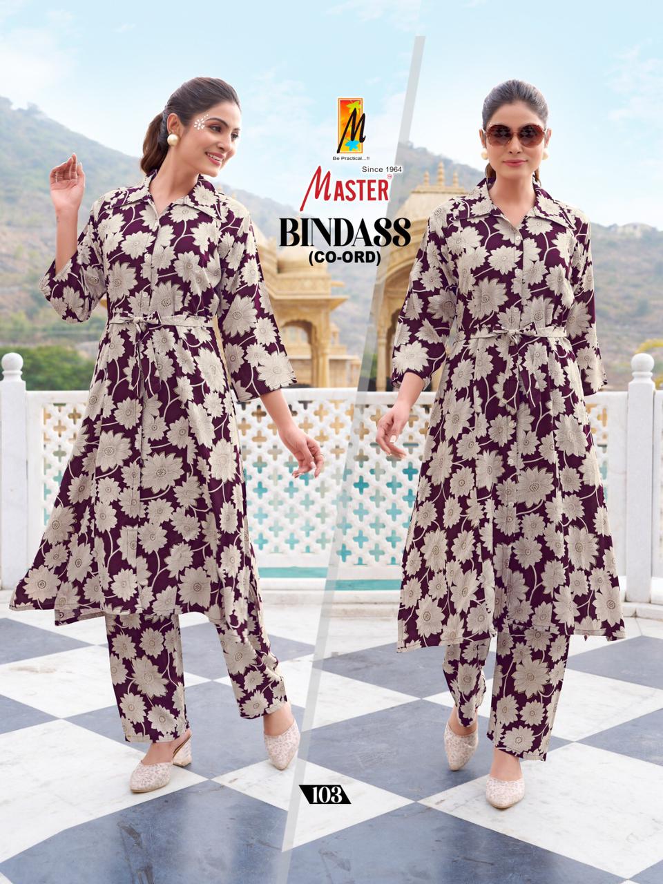Bindass Master Rayon Co Ord Set Wholesale Price