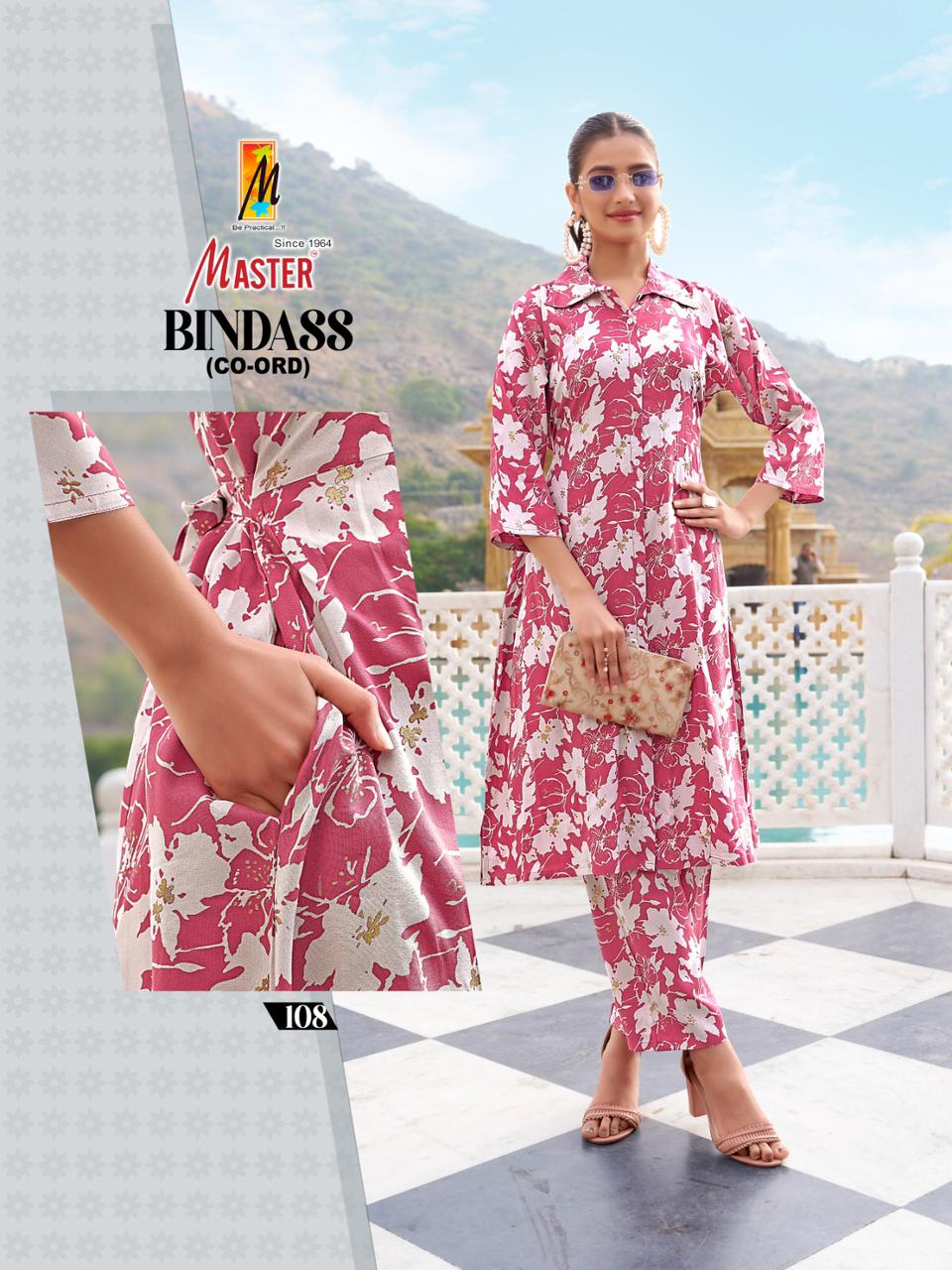 Bindass Master Rayon Co Ord Set Wholesale Price