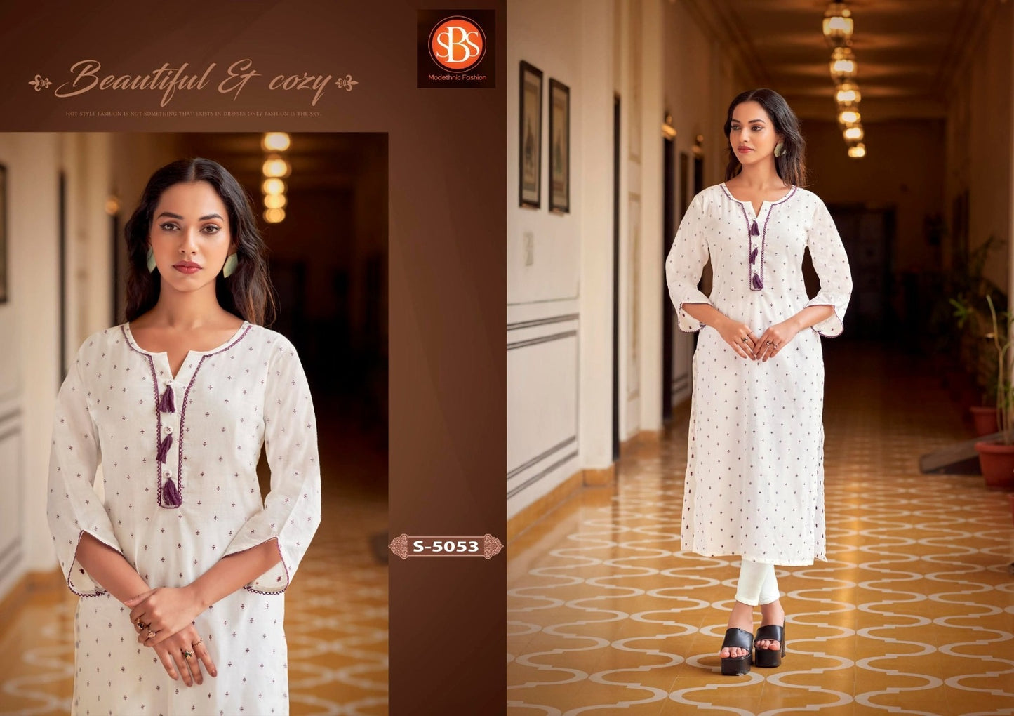 Bindiya Sbs Cotton Straight Cut Kurtis Supplier Gujarat