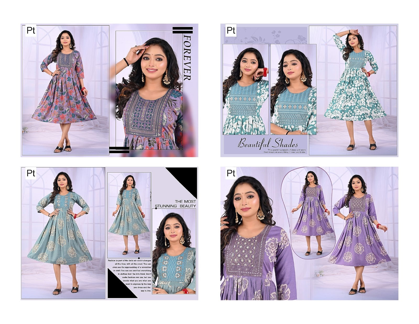 Bindiya Vol 1 Pt Vertical Anarkali Kurtis Exporter Ahmedabad