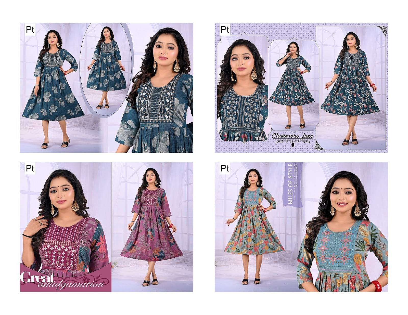 Bindiya Vol 1 Pt Vertical Anarkali Kurtis Exporter Ahmedabad