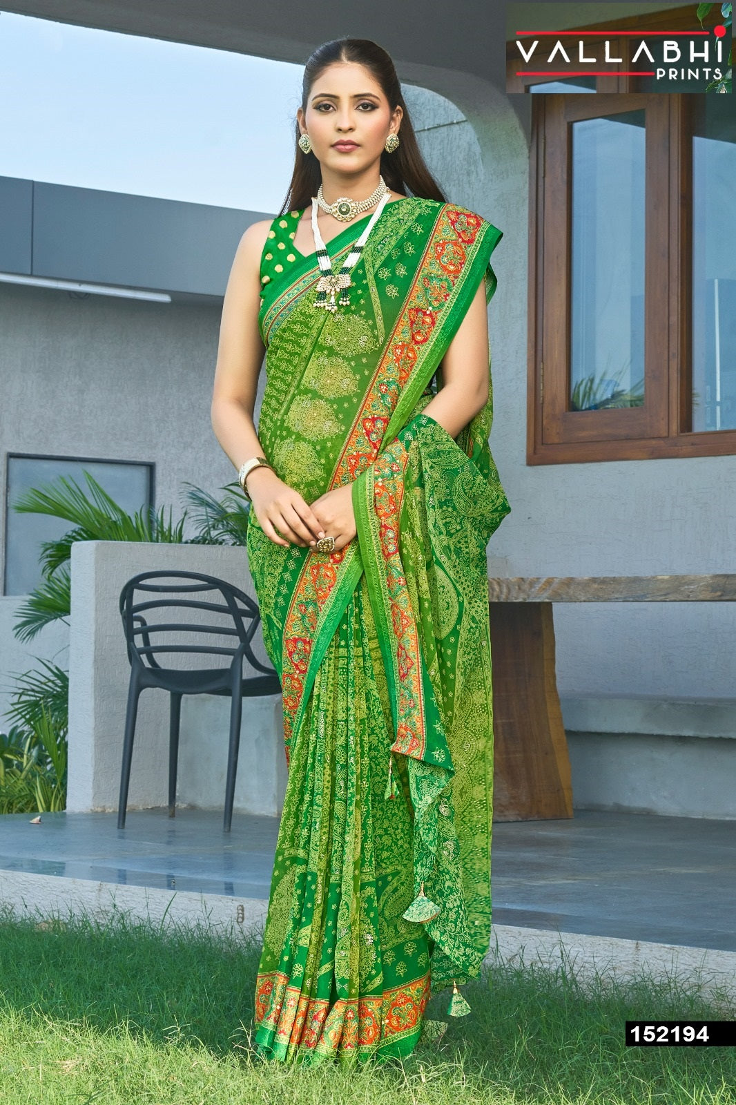 Bindiya Vol 4 Vallabhi Prints Moss Sarees Manufacturer Ahmedabad