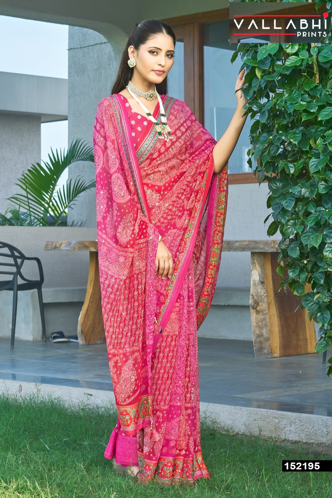 Bindiya Vol 4 Vallabhi Prints Moss Sarees Manufacturer Ahmedabad