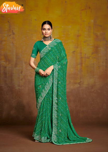 Bindni Stavan Georgette Sarees Wholesale Rate