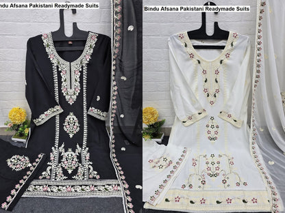 Bindu Afsana Viscose Reyon Pakistani Readymade Suits Supplier Gujarat