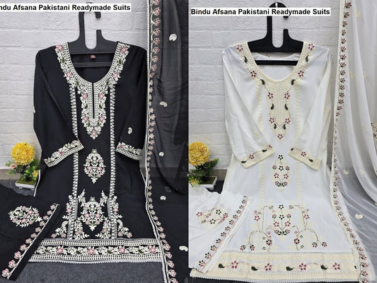 Bindu Afsana Viscose Reyon Pakistani Readymade Suits Supplier Gujarat