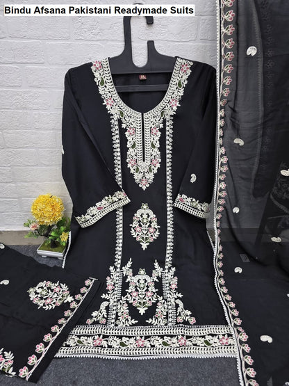 Bindu Afsana Viscose Reyon Pakistani Readymade Suits Supplier Gujarat