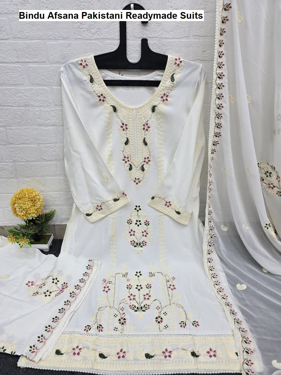 Bindu Afsana Viscose Reyon Pakistani Readymade Suits Supplier Gujarat