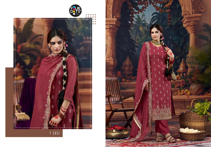 Bindu Four Dots Organza Pant Style Suits Wholesale Price
