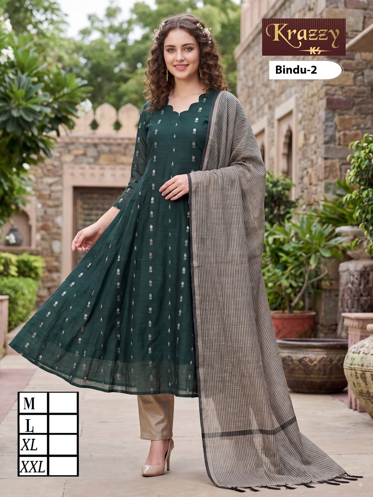 Bindu Krazzy Kanha Silk Readymade Anarkali Suits Wholesaler