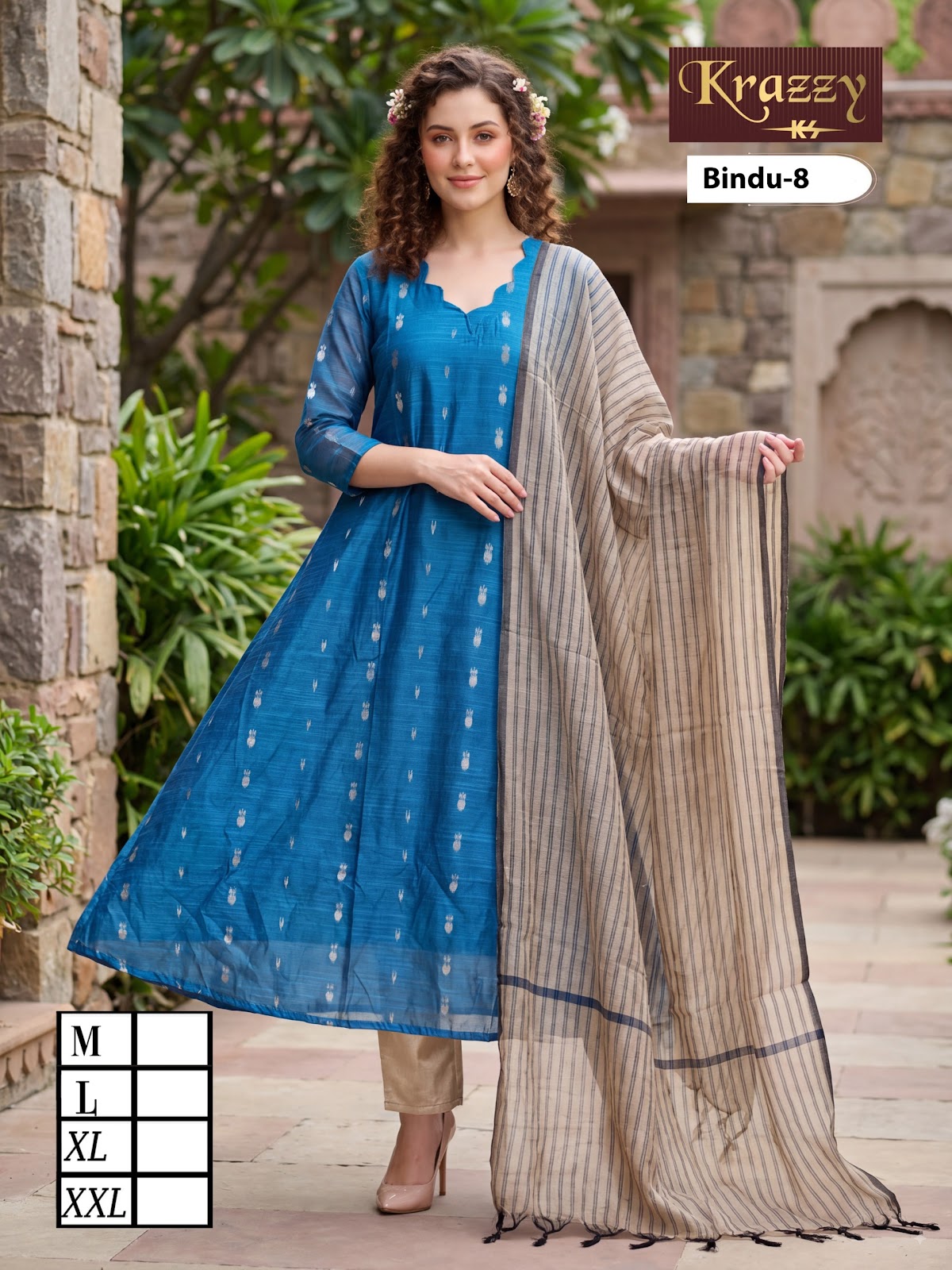 Bindu Krazzy Kanha Silk Readymade Anarkali Suits Wholesaler