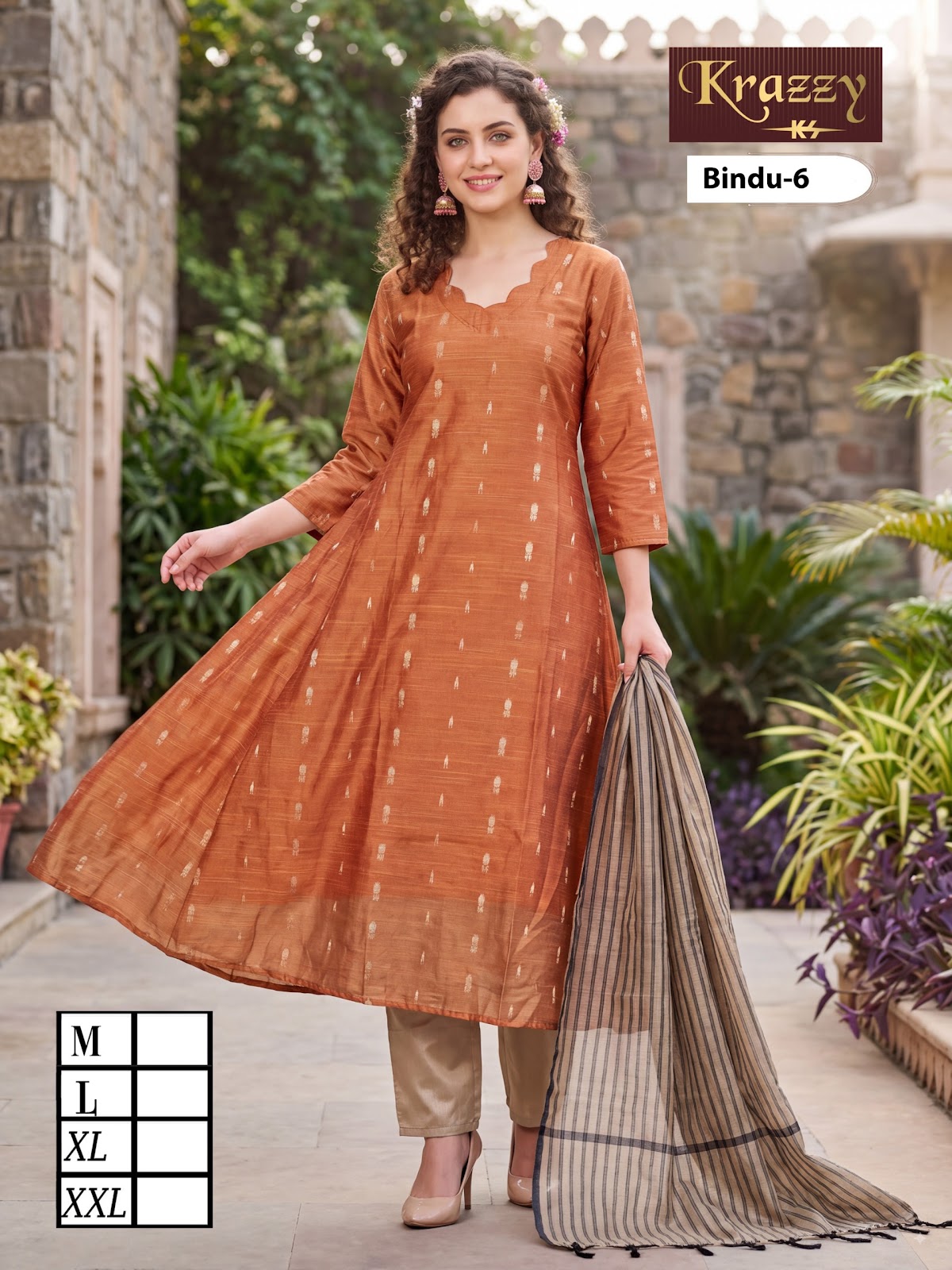 Bindu Krazzy Kanha Silk Readymade Anarkali Suits Wholesaler