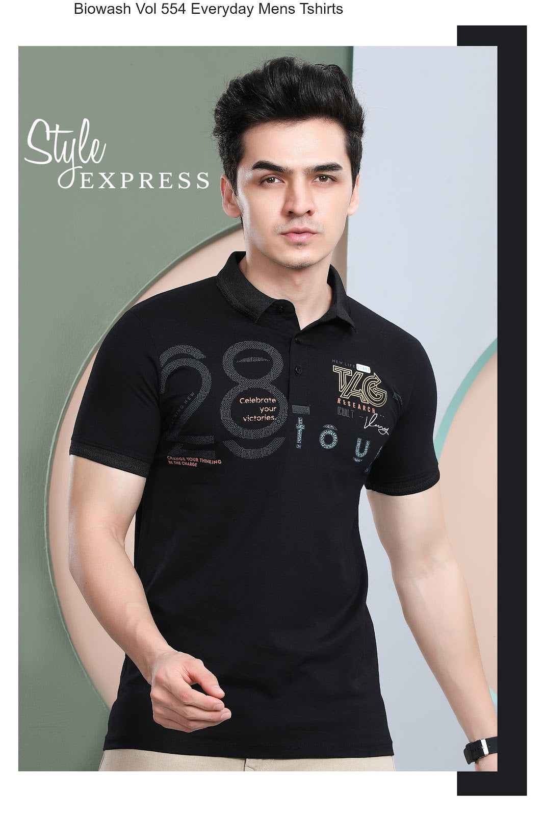Biowash Vol 554 Everyday Mens Tshirts Supplier Gujarat