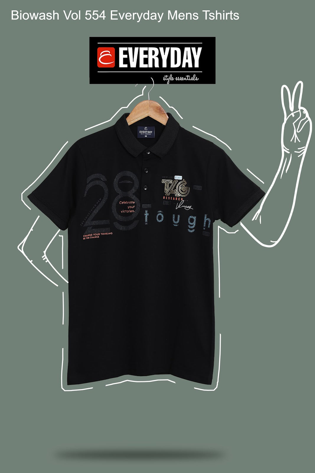 Biowash Vol 554 Everyday Mens Tshirts Supplier Gujarat