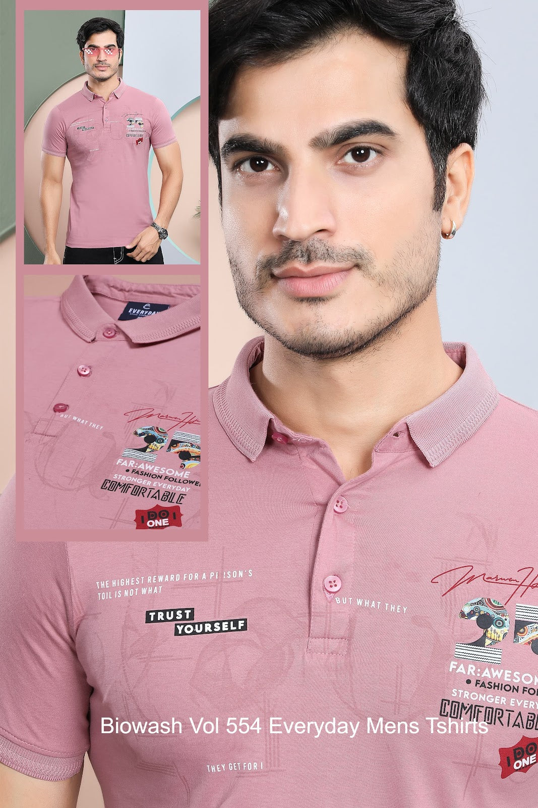Biowash Vol 554 Everyday Mens Tshirts Supplier Gujarat