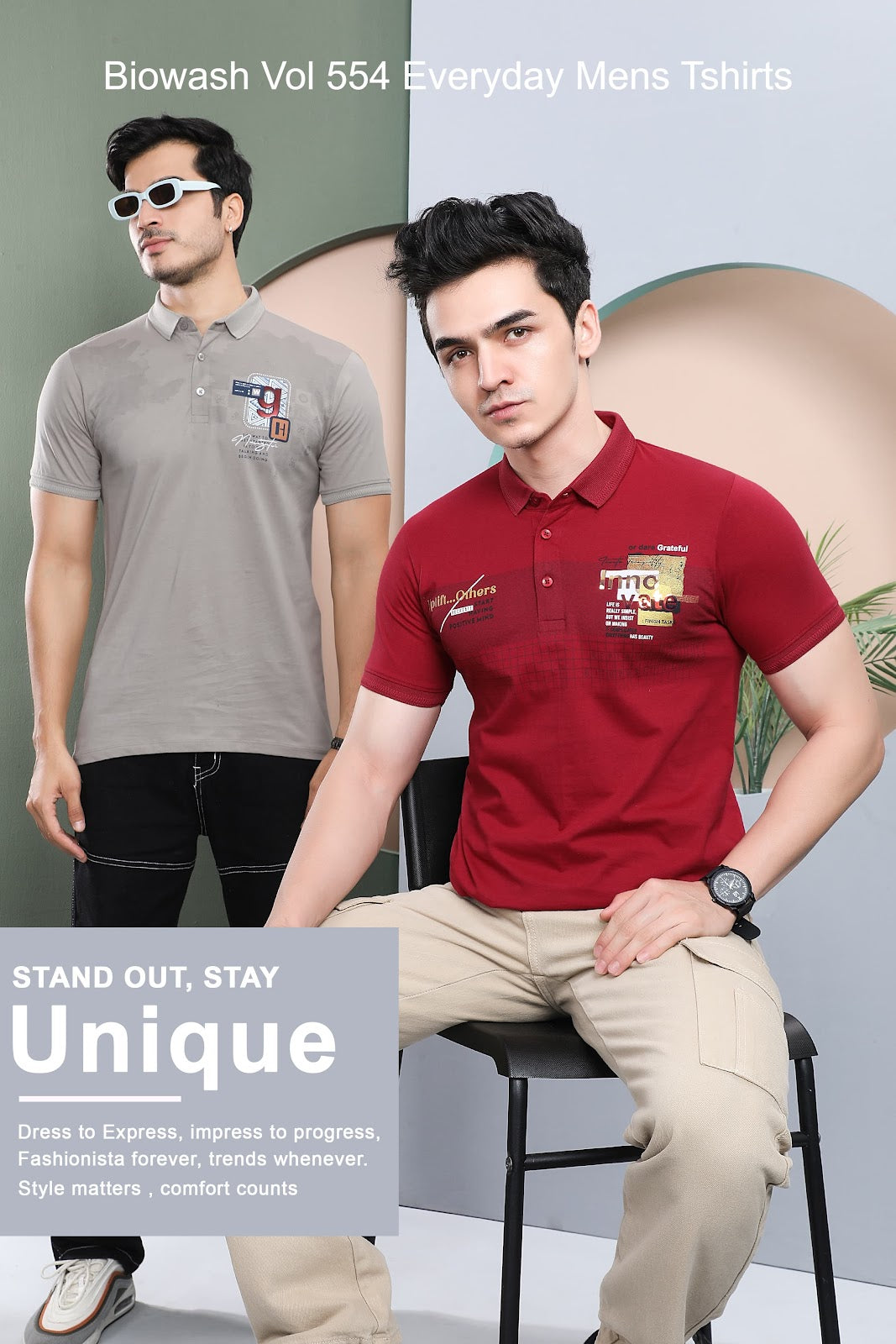 Biowash Vol 554 Everyday Mens Tshirts Supplier Gujarat