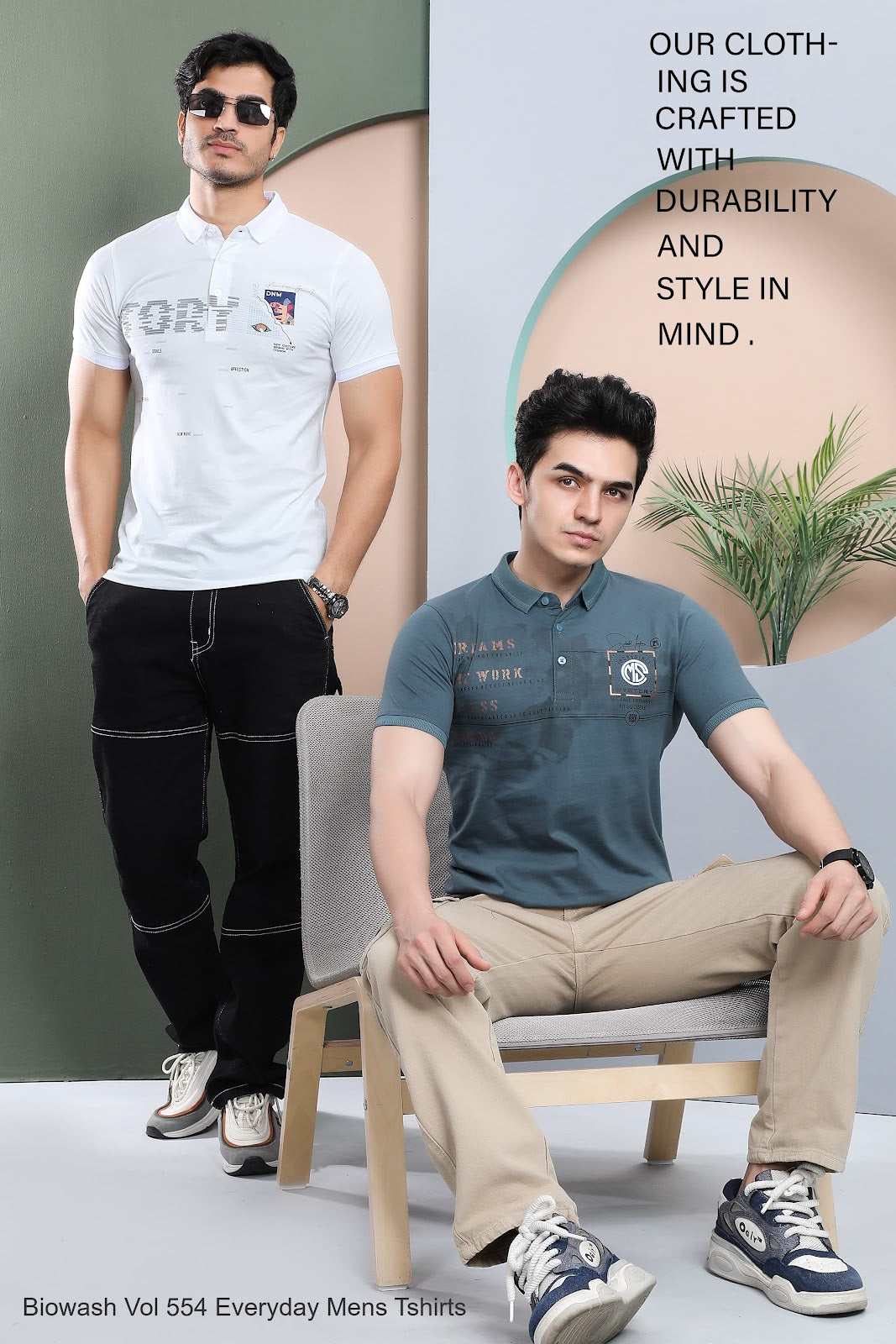 Biowash Vol 554 Everyday Mens Tshirts Supplier Gujarat