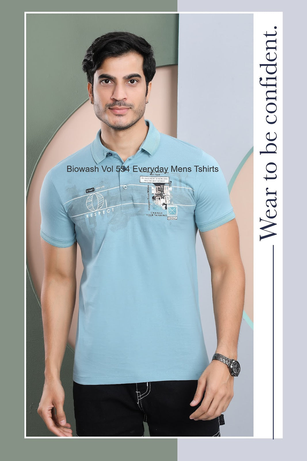 Biowash Vol 554 Everyday Mens Tshirts Supplier Gujarat