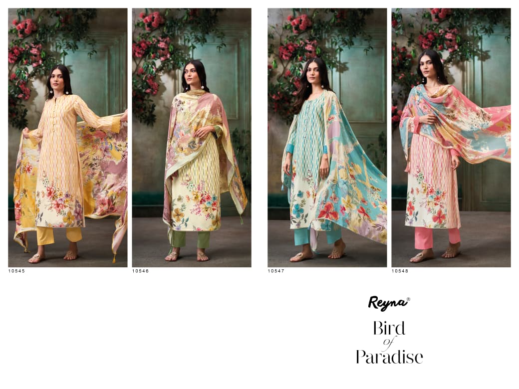 Bird Of Paradise Reyna Cotton Pant Style Suits Exporter India